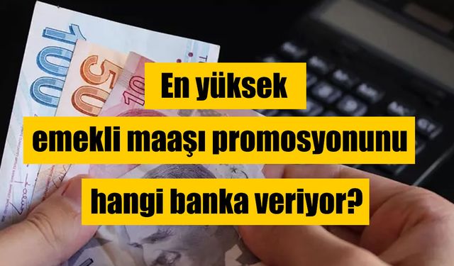 Emeklilere en yüksek promosyonu hangi banka veriyor?