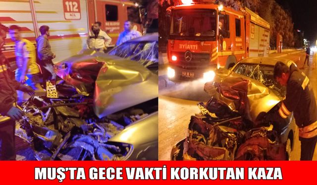 Muş-Bitlis kara yolunda otomobil ile traktör çarpıştı: 1 yaralı