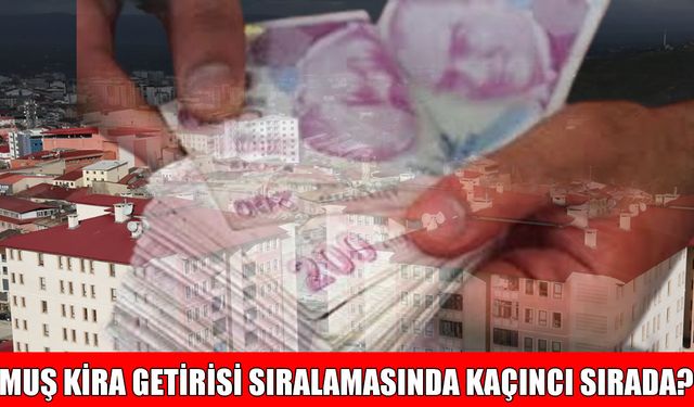 Türkiye’de kira getirisi en yüksek 10 il açıklandı: Muş kaçıncı sırada?