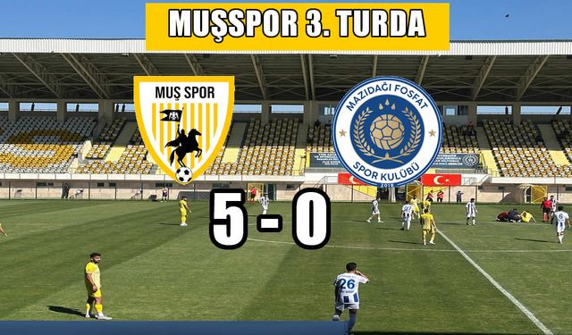Muşspor, Ziraat Türkiye Kupası’nda 3. Tura yükseldi