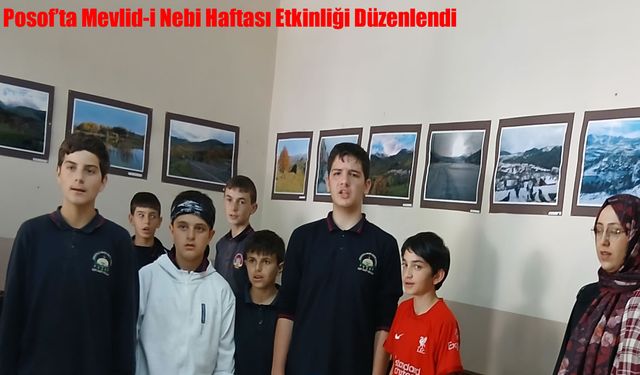 Posof’ta Mevlid-i Nebi Haftası Etkinliği Düzenlendi