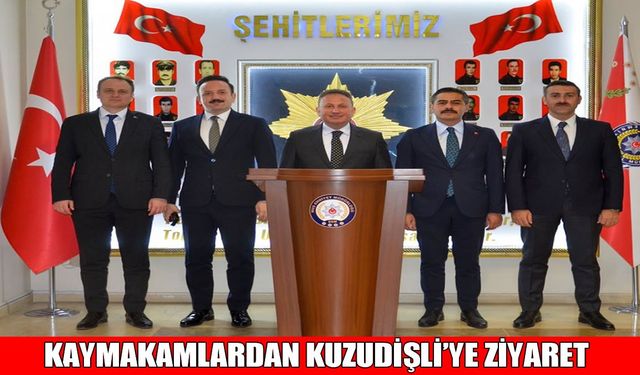 Muş’ta kaymakamlardan yeni Emniyet Müdürü Kuzudişli’ye 'hayırlı olsun' ziyareti