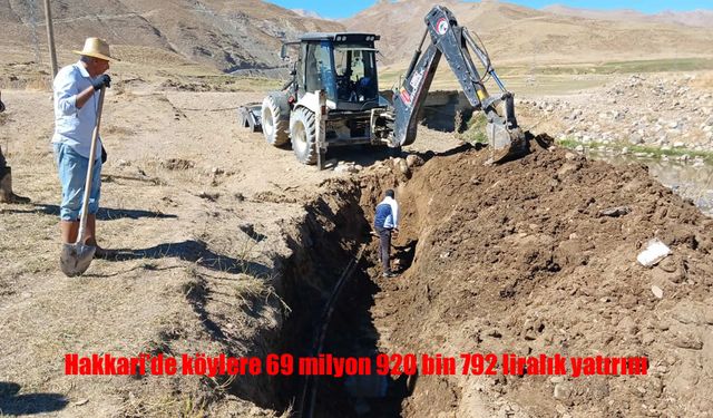 Hakkari Köylerine 69 Milyon TL’lik Dev Yatırım