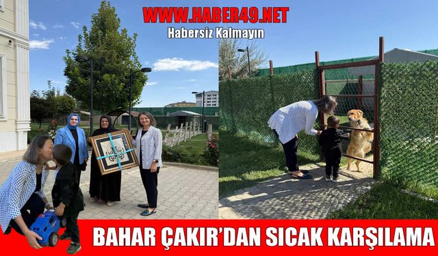Muş Valisi Çakır'ın eşi Bahar Çakır, koruyucu aileyi evinde ağırladı