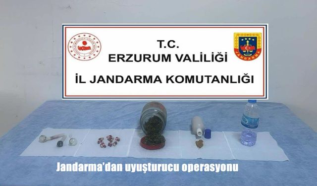 Jandarma’dan uyuşturucu operasyonu