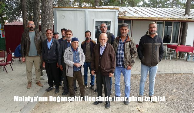 Malatya'nın Doğanşehir ilçesinde imar planı tepkisi