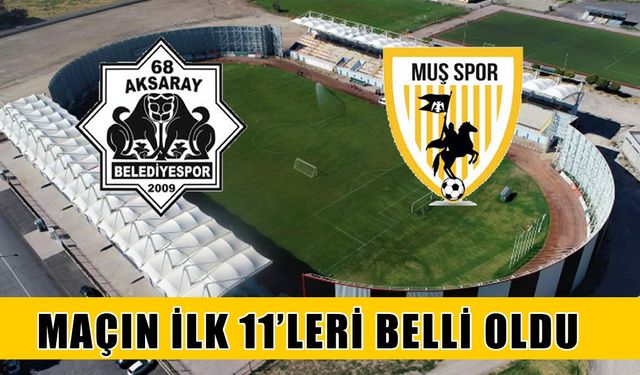Muşspor-Aksaray maçının kadrosu açıklandı