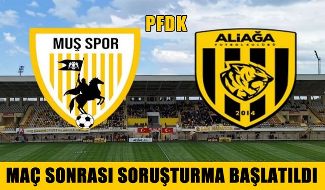 Muşspor ve Aliağa, PFDK’ya sevk edildi