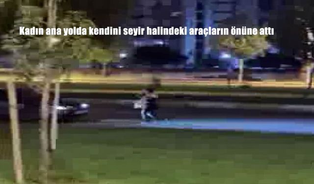 Diyarbakır’da şaşkına çeviren görüntü: Kadın ana yolda kendini seyir halindeki araçların önüne attı
