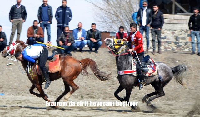 Erzurum’da cirit heyecanı başlıyor