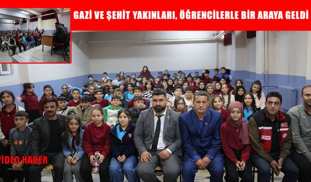 Muş’ta gazi ve şehit yakınları, öğrencilerle bir araya geldi