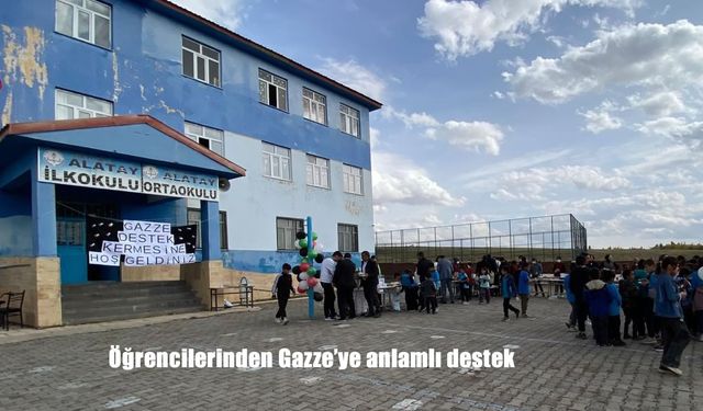 Öğrencilerinden Gazze'ye anlamlı destek
