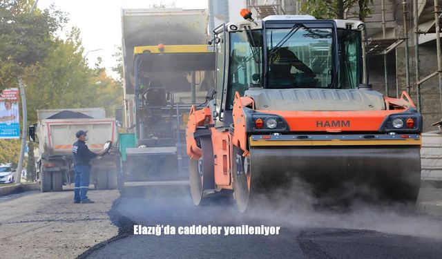 Elazığ’da caddeler yenileniyor