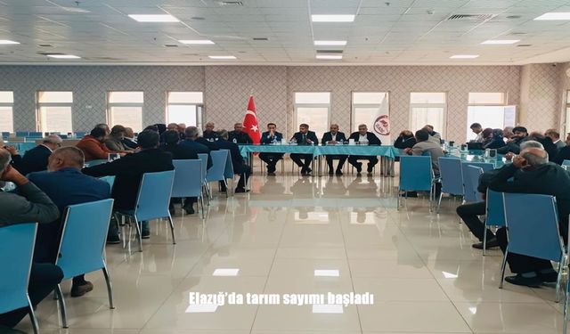 Elazığ’da tarım sayımı başladı