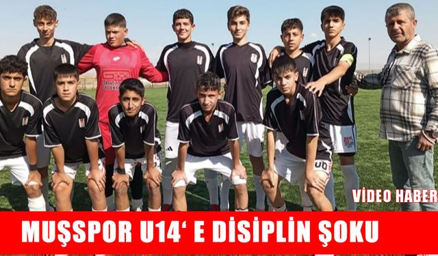 Muşspor U14 oyuncusu ve antrenörüne disiplin kurulu şoku!