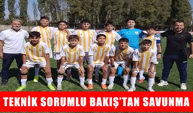 Muşspor U14 Teknik Sorumlusu Bakış’tan 'savunma' kararına tepki