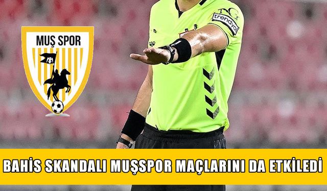 Muşspor maçlarında görev alan 11 hakem bahis soruşturmasında!
