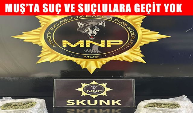 Muş’ta uyuşturucu operasyonu: 2 kişi tutuklandı