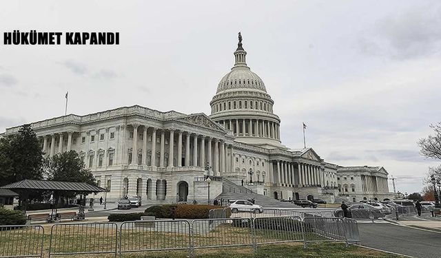 ABD’de Federal Hükümet Bütçe Krizi Nedeniyle Kapandı