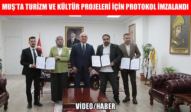 Muş'ta gençlik ve kültür projeleri protokol imza töreni düzenlendi