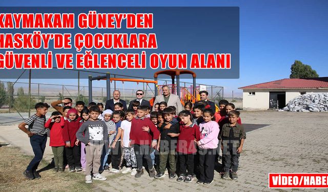 Hasköy’de çocukların park hayali gerçek oldu