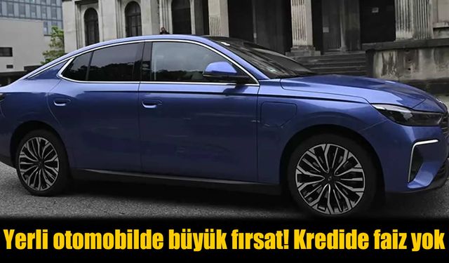 Yerli Otomobilde Büyük Fırsat: Togg’dan Sıfır Faizli Kredi İmkanı