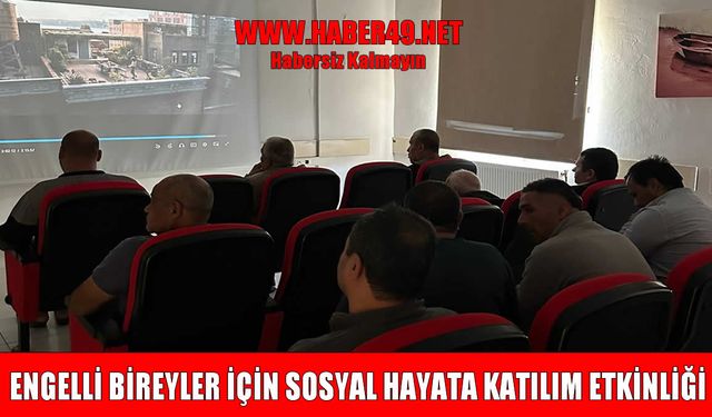 Hasköy Engelsiz Yaşam Merkezi’nde sinema keyfi