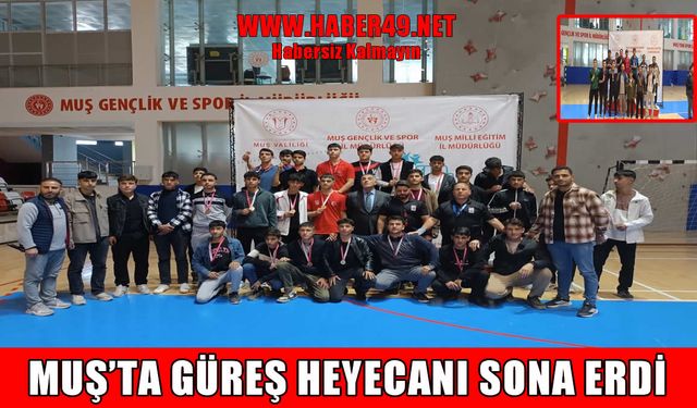 Muş Yeni Spor Salonu’nda güreş heyecanı