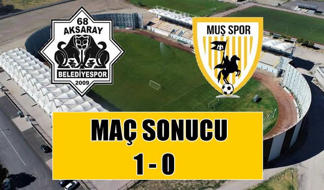 Muşspor, Aksaray'da yıkıldı: Penaltı ve 2 kırmızı kartla 1-0 mağlup!
