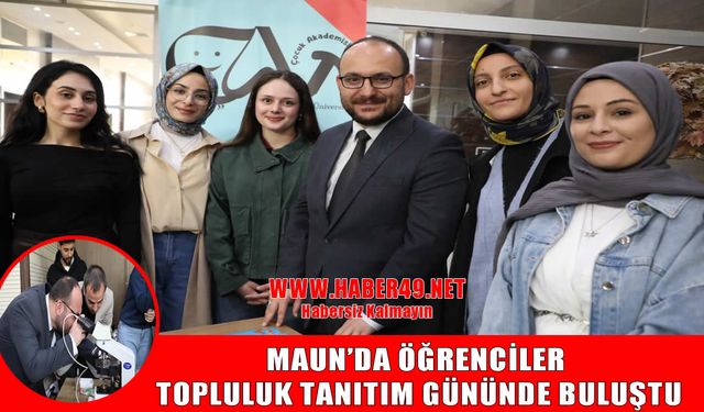 MAUN’da "Öğrenci Toplulukları Tanıtım Günü”ne yoğun ilgi