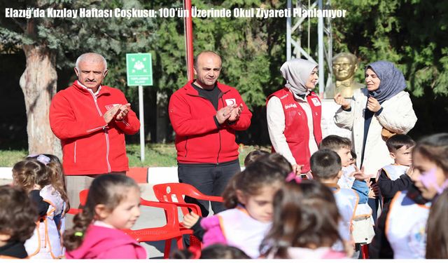 Elazığ’da Kızılay Haftası Coşkusu: 100’ün Üzerinde Okul Ziyareti Planlanıyor