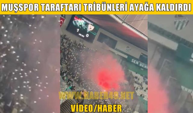 Bursa'da 49. dakika şöleni: Muşspor taraftarı tribünleri salladı