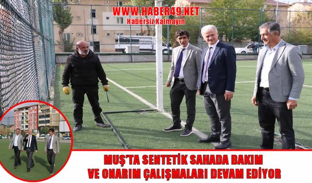 Muş’ta spor alanları modernize ediliyor