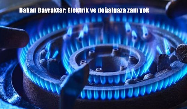 Bakan Bayraktar: Elektrik ve Doğalgaza Zam Yok