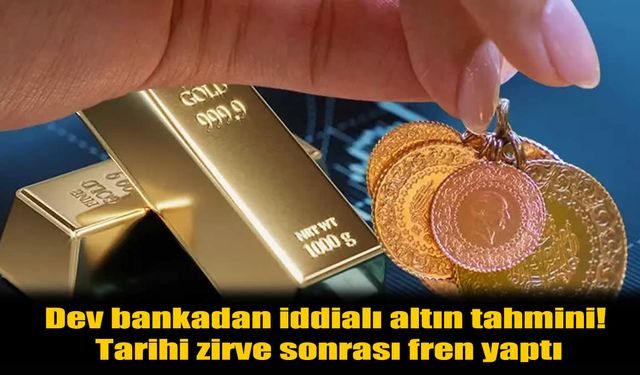 Dev bankadan iddialı altın tahmini!