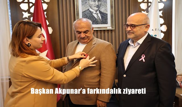 Başkan Akpunar’a farkındalık ziyareti