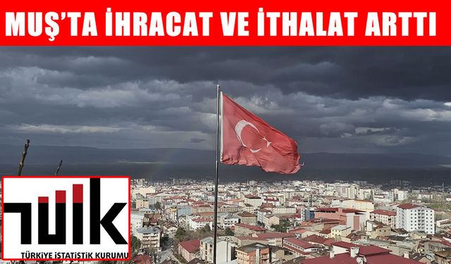 Muş’ta ihracat ve ithalatta artış