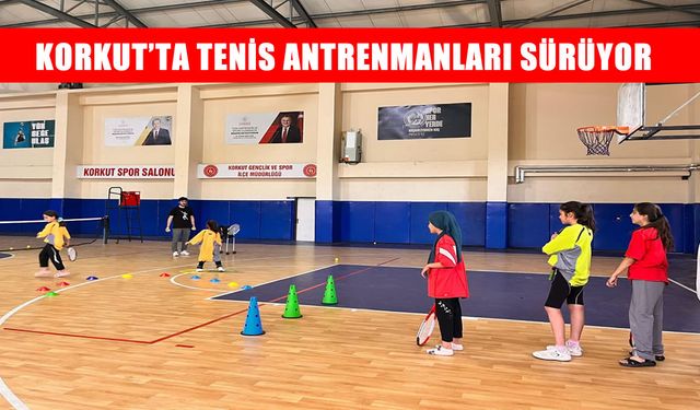Korkut’ta tenise yoğun ilgi