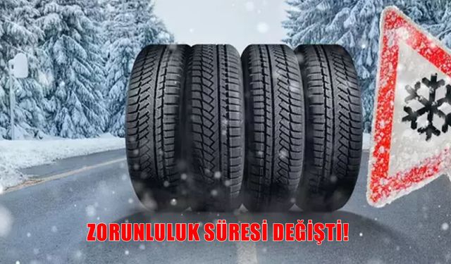 Kış Lastiği Zorunluluğunda Yeni Düzenleme: Tarihler Değişti!
