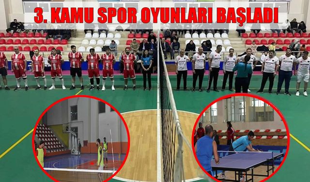Muş’ta 3. Kamu Spor Oyunları coşkuyla başladı