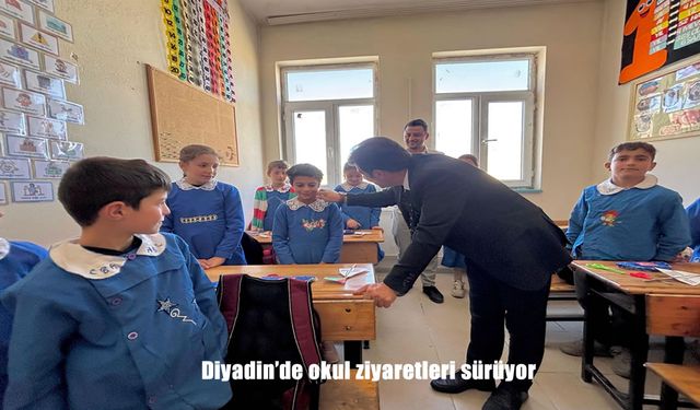 Diyadin’de okul ziyaretleri sürüyor