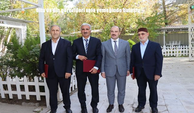 Oltu’da din görevlileri vefa yemeğinde buluştu