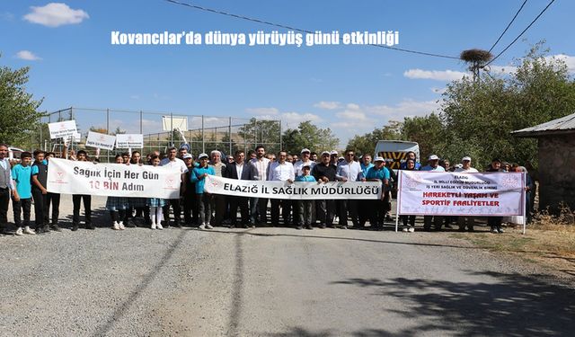 Kovancılar'da dünya yürüyüş günü etkinliği