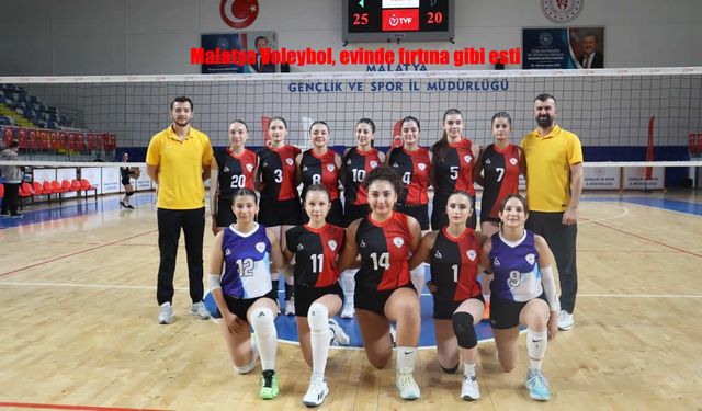 Malatya Voleybol’dan Namağlup Seri! Sahasında Rüzgar Gibi Esti
