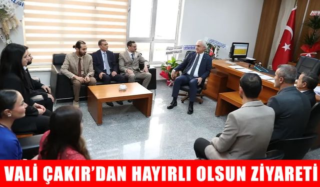 Vali Çakır’dan Muş Devlet Hastanesi Başhekimi Güzelel'e hayırlı olsun ziyareti