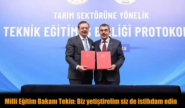 Tarımda İstihdam Sözü İstedi: Bakan Tekin'den TOBB'a Net Mesaj!