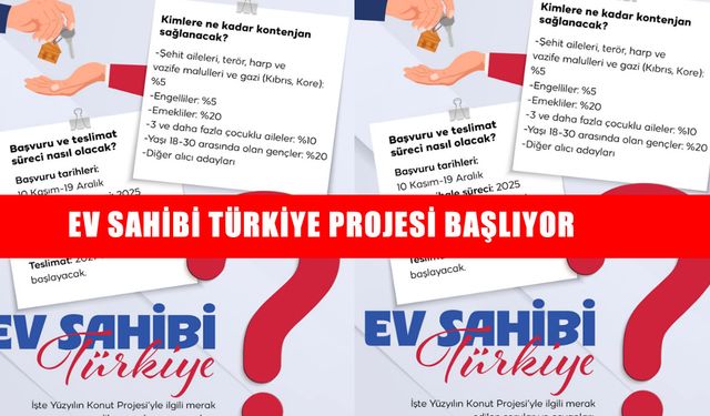 “Ev Sahibi Türkiye” projesi başlıyor: Başvuru detayları açıklandı