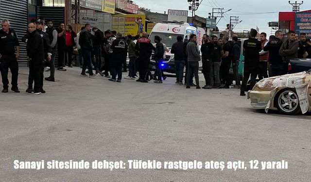 Sanayi sitesinde dehşet: Tüfekle rastgele ateş açtı, 12 yaralı