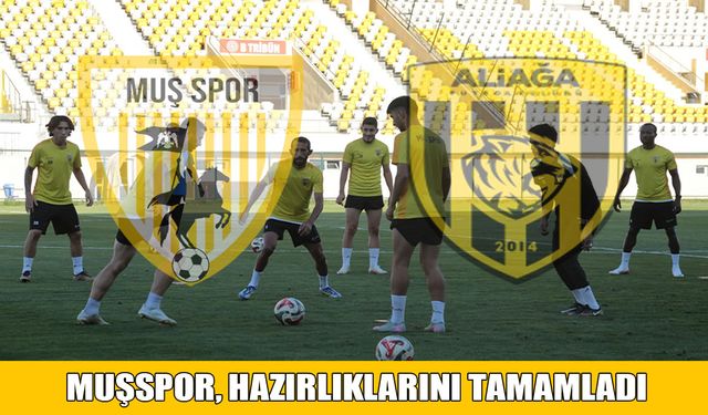 Muşspor, Aliağa maçına hazır