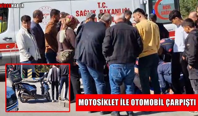 Muş’ta motosiklet ile otomobil çarpıştı: 1 yaralı